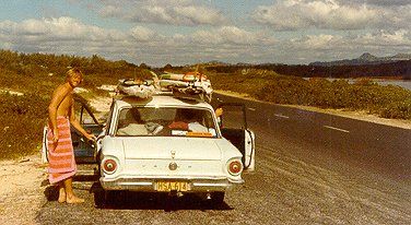 John Dowse, apres surf,
        Cabarita North NSW 1977. Photo John McInnes