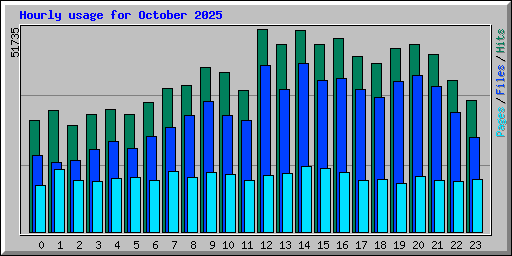 Hourly usage for October 2025
