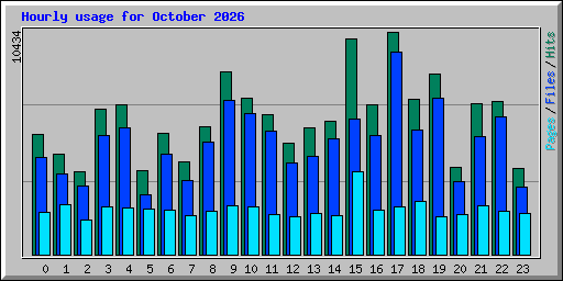 Hourly usage for October 2026